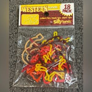Silly Bandz Western Bands Elastic Bracelet 18 Pack New